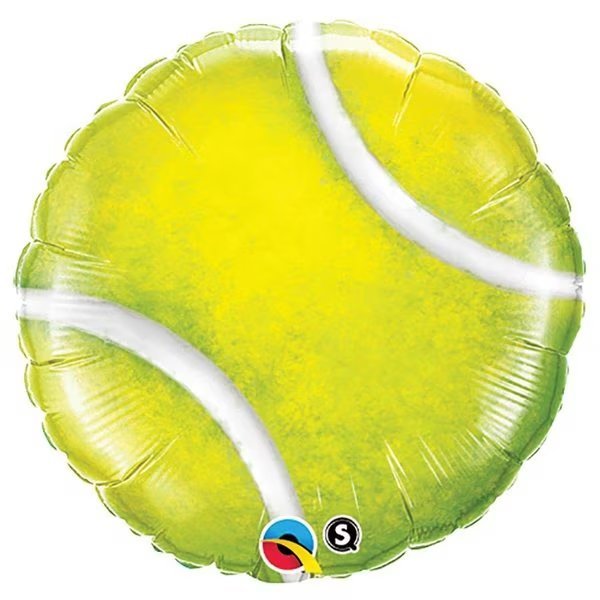 TENNIS Yellow Ball Sports Birthday Party 2 18in. Mylar Balloons, Loonballoon, Mfr#: tennis2x